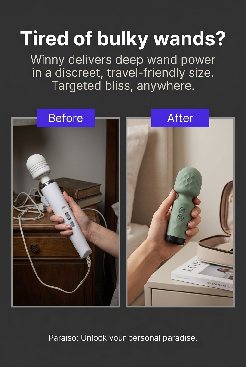 Screaming O Cuties Winny Vibrating Mini Wand Vibrator
